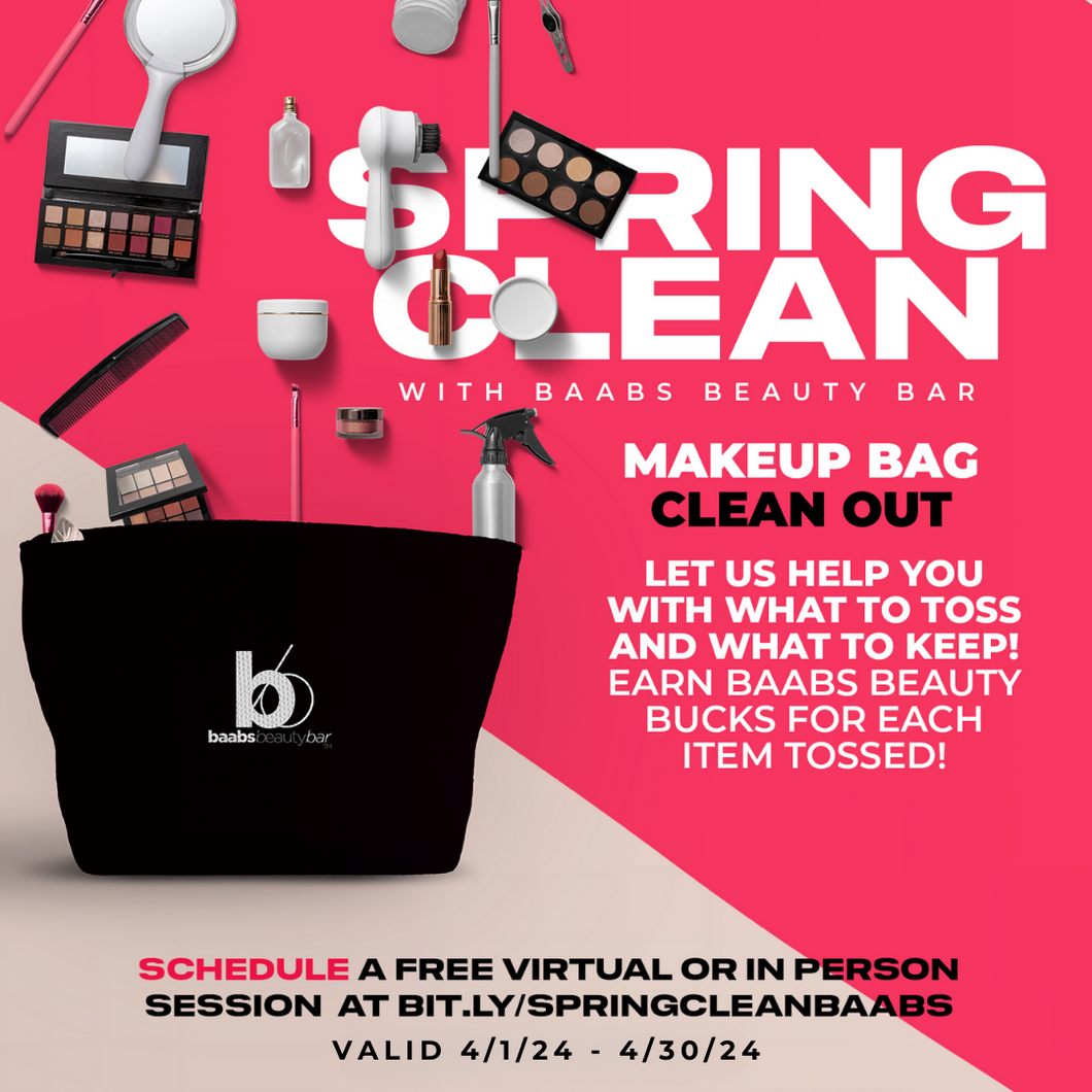 Beauty Bag Clean Out: Virtual or In-Store Session