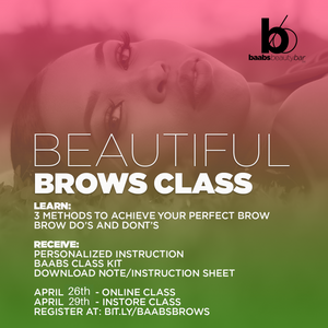 Beautiful Brow Basics Class