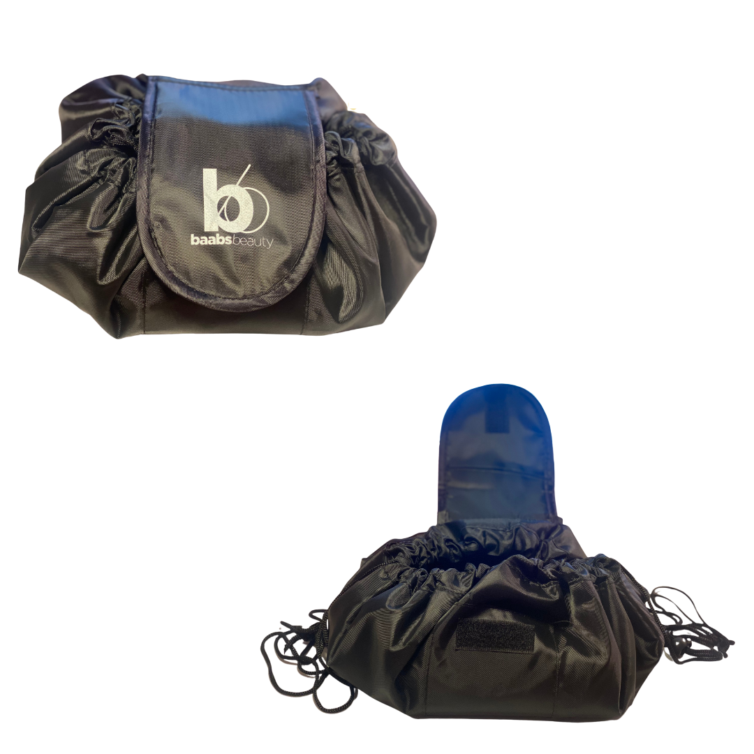Drawstring Travel Makeup Pouch – BAABS Beauty